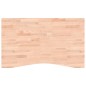 vidaXL Piano per Scrivania 100x(55-60)x1,5 cm Legno Massello di Faggio vidaXL Piano per Scrivania 100x(55-60)x1,5 cm Legno Massello di Faggio