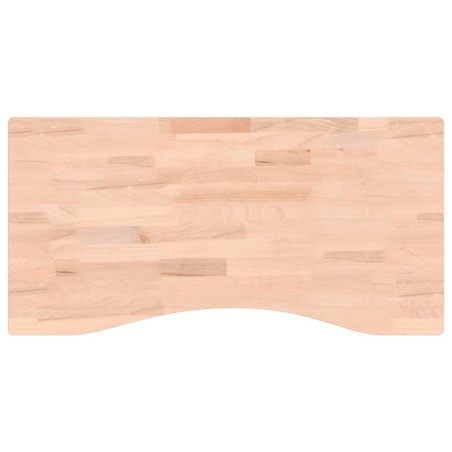 vidaXL Piano per Scrivania 80x(36-40)x4 cm Legno Massello di Faggio