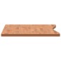 vidaXL Piano per Scrivania 110x(55-60)x2,5 cm Legno Massello di Faggio