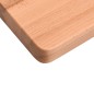 vidaXL Piano per Scrivania 110x(55-60)x2,5 cm Legno Massello di Faggio