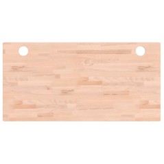 vidaXL Piano Scrivania 100x50x2,5 cm in Legno Massello di Faggio
