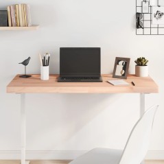 vidaXL Piano Scrivania 100x50x4 cm in Legno Massello di Faggio