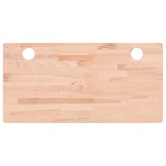 vidaXL Piano Scrivania 100x50x4 cm in Legno Massello di Faggio