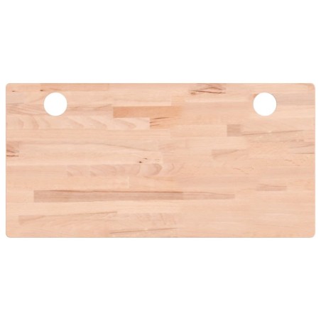 vidaXL Piano Scrivania 100x50x4 cm in Legno Massello di Faggio