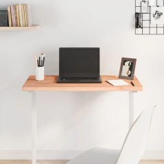 vidaXL Piano Scrivania 80x40x2,5 cm in Legno Massello di Faggio