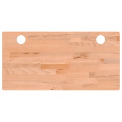 vidaXL Piano Scrivania 80x40x2,5 cm in Legno Massello di Faggio