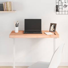 vidaXL Piano Scrivania 80x40x4 cm in Legno Massello di Faggio