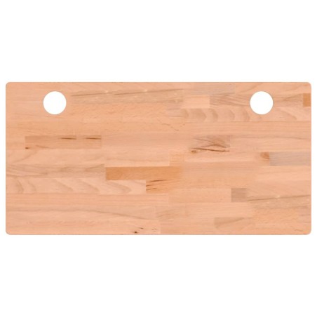 vidaXL Piano Scrivania 80x40x4 cm in Legno Massello di Faggio