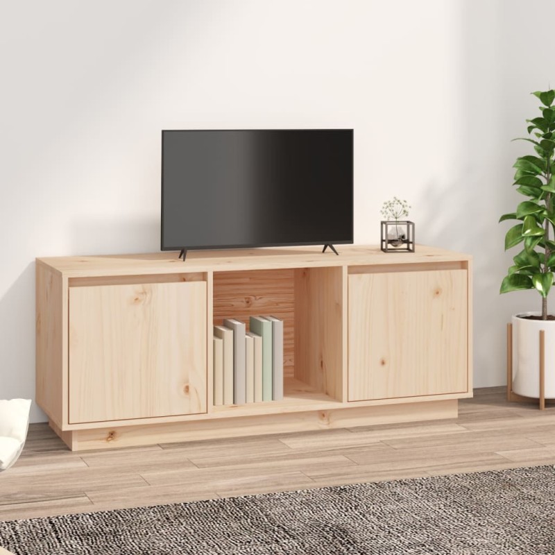 Mobile Porta TV 110,5x35x44 cm in Legno Massello di Pino Mobile Porta TV 110,5x35x44 cm in Legno Massello di Pino