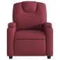 vidaXL Poltrona Reclinabile in Tessuto Rosso Vino