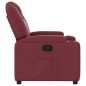 vidaXL Poltrona Reclinabile in Tessuto Rosso Vino