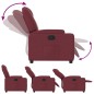 vidaXL Poltrona Reclinabile in Tessuto Rosso Vino