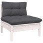 vidaXL Set Divani da Giardino 13 pz e Cuscini Antracite Legno di Pino vidaXL Set Divani da Giardino 13 pz e Cuscini Antracite Legno di Pino