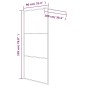 vidaXL Parete Doccia Walk in Nero 90x195 cm Vetro Trasparente ESG vidaXL Parete Doccia Walk in Nero 90x195 cm Vetro Trasparente ESG