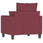 vidaXL Poltrona Rosso Vino 60 cm in Tessuto vidaXL Poltrona Rosso Vino 60 cm in Tessuto