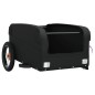 vidaXL Rimorchio da Bici Nero 30 kg in Ferro