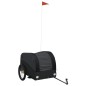 vidaXL Rimorchio da Bici Nero 45 kg in Ferro vidaXL Rimorchio da Bici Nero 45 kg in Ferro