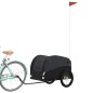 vidaXL Rimorchio da Bici Nero 45 kg in Ferro vidaXL Rimorchio da Bici Nero 45 kg in Ferro