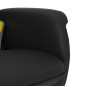 vidaXL Poltrona Massaggio Reclinabile con Sgabello Nero in Similpelle