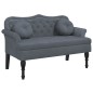 vidaXL Panca con Cuscini Grigio Scuro 120,5x65x75 cm in Velluto vidaXL Panca con Cuscini Grigio Scuro 120,5x65x75 cm in Velluto