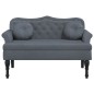 vidaXL Panca con Cuscini Grigio Scuro 120,5x65x75 cm in Velluto vidaXL Panca con Cuscini Grigio Scuro 120,5x65x75 cm in Velluto