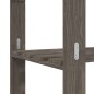 vidaXL Scaffale a 3 Livelli Grigio 80x38x90 cm in Legno di Pino vidaXL Scaffale a 3 Livelli Grigio 80x38x90 cm in Legno di Pino