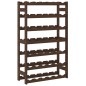 vidaXL Portabottiglie per 42 Bottiglie Marrone Legno Massello di Pino vidaXL Portabottiglie per 42 Bottiglie Marrone Legno Massello di Pino