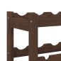vidaXL Portabottiglie per 20 Bottiglie Marrone Legno Massello di Pino