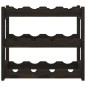 vidaXL Portabottiglie per 12 Bottiglie Nero Legno Massello di Pino vidaXL Portabottiglie per 12 Bottiglie Nero Legno Massello di Pino