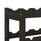 vidaXL Portabottiglie per 12 Bottiglie Nero Legno Massello di Pino vidaXL Portabottiglie per 12 Bottiglie Nero Legno Massello di Pino