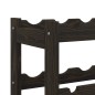 vidaXL Portabottiglie per 30 Bottiglie Nero Legno Massello di Pino vidaXL Portabottiglie per 30 Bottiglie Nero Legno Massello di Pino