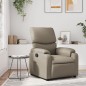 vidaXL Poltrona Reclinabile Cappuccino in Similpelle