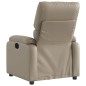 vidaXL Poltrona Reclinabile Cappuccino in Similpelle