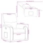 vidaXL Poltrona Reclinabile Cappuccino in Similpelle
