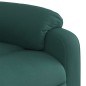 vidaXL Poltrona Reclinabile in Tessuto Verde Scuro