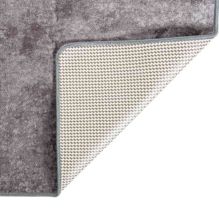 vidaXL Tappeto Lavabile Grigio 150x230 cm Antiscivolo