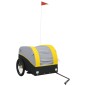 vidaXL Rimorchio da Bici Nero e Giallo 45 kg in Ferro vidaXL Rimorchio da Bici Nero e Giallo 45 kg in Ferro