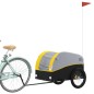 vidaXL Rimorchio da Bici Nero e Giallo 45 kg in Ferro vidaXL Rimorchio da Bici Nero e Giallo 45 kg in Ferro