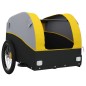 vidaXL Rimorchio da Bici Nero e Giallo 45 kg in Ferro vidaXL Rimorchio da Bici Nero e Giallo 45 kg in Ferro