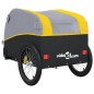 vidaXL Rimorchio da Bici Nero e Giallo 45 kg in Ferro vidaXL Rimorchio da Bici Nero e Giallo 45 kg in Ferro