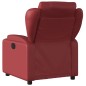 vidaXL Poltrona Reclinabile Rosso Vino in Similpelle