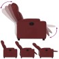 vidaXL Poltrona Reclinabile Rosso Vino in Similpelle