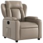 vidaXL Poltrona Reclinabile Cappuccino in Similpelle
