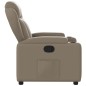 vidaXL Poltrona Reclinabile Cappuccino in Similpelle