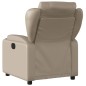 vidaXL Poltrona Reclinabile Cappuccino in Similpelle