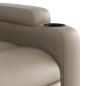 vidaXL Poltrona Reclinabile Cappuccino in Similpelle