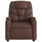 vidaXL Poltrona Reclinabile Marrone in Similpelle