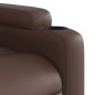 vidaXL Poltrona Reclinabile Marrone in Similpelle