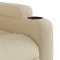 vidaXL Poltrona Reclinabile in Tessuto Crema
