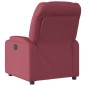 vidaXL Poltrona Reclinabile in Tessuto Rosso Vino